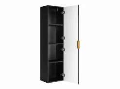 Discount Columna de baño estriada FLOW 136 cm negra Negro