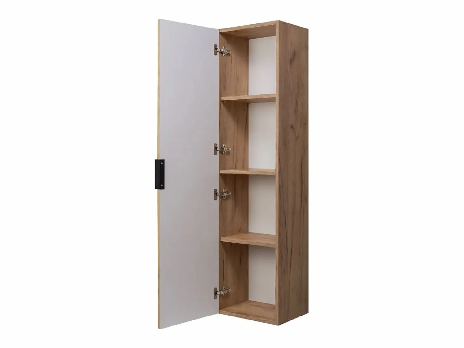 Discount Columna de baño estriada FLOW 136 cm roble craft dorado Columna De Baño