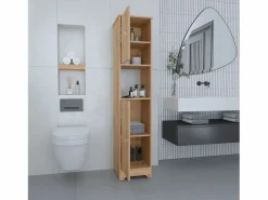 TuHome Columna de baño Ibis en Melamina con 2 puertas y 1 estante , 172.21 cm X 36.32 cm X 40.64 cm ,