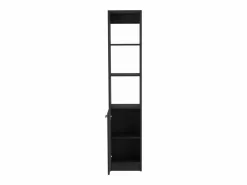 Online TuHome Columna de Baño Malaga en melamina con un gabinete y 3 estantes , 162 cm X 33 cm X 26.4 cm , Negro