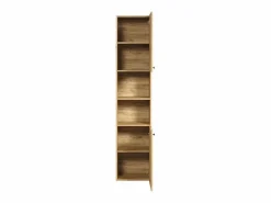 Online ebuy24 Columna de baño ranurada 2 puertas, 2 nichos H186 cm - PUREBLISS Marru00f3n
