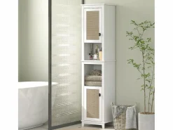 Clearance Columna de baño Sahara 2 puertas con 2 compartimentos /natural 167,5x40x30 cm Columna De Baño