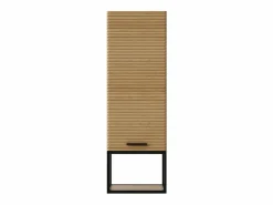 Sale Columna de baño suspendida estriada con hueco - Natural claro - H104 cm - SARONE Columna De Baño
