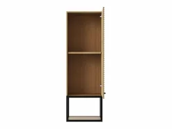 Sale Columna de baño suspendida estriada con hueco - Natural claro - H104 cm - SARONE Columna De Baño