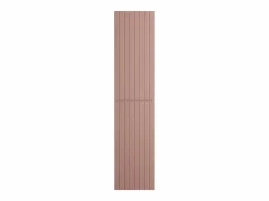 Vente-unique Columna de baño suspendida estriada rosa - Al160 cm - SATARA Rosa palo