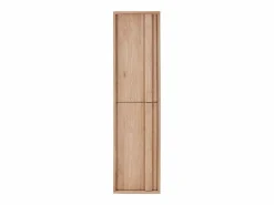 Clearance Columna de baño suspendida de roble macizo - Natural claro - H140 cm - SARLO Columna De Baño