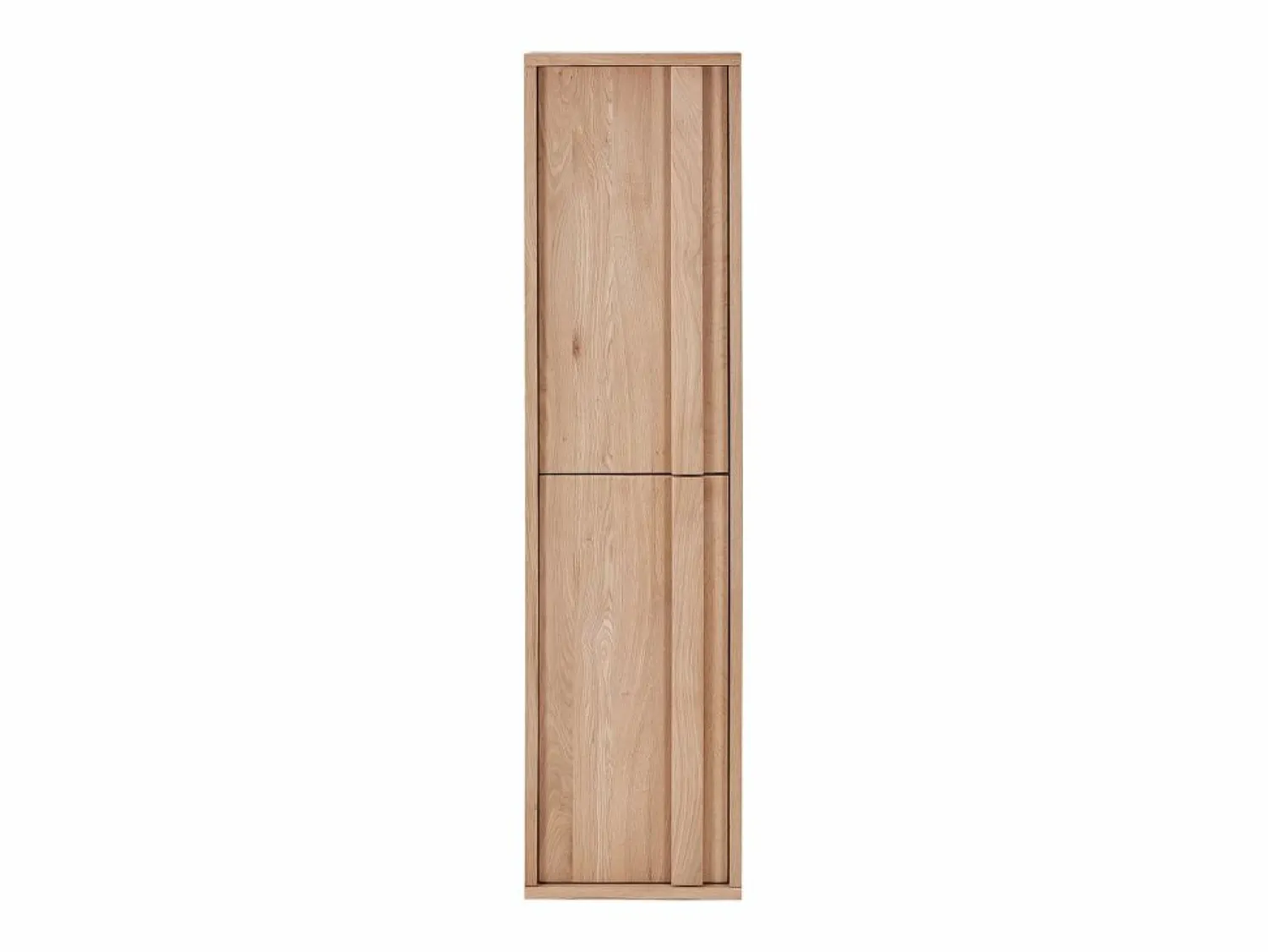 Clearance Columna de baño suspendida de roble macizo - Natural claro - H140 cm - SARLO Columna De Baño