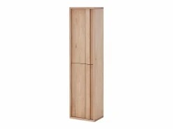 Clearance Columna de baño suspendida de roble macizo - Natural claro - H140 cm - SARLO Columna De Baño