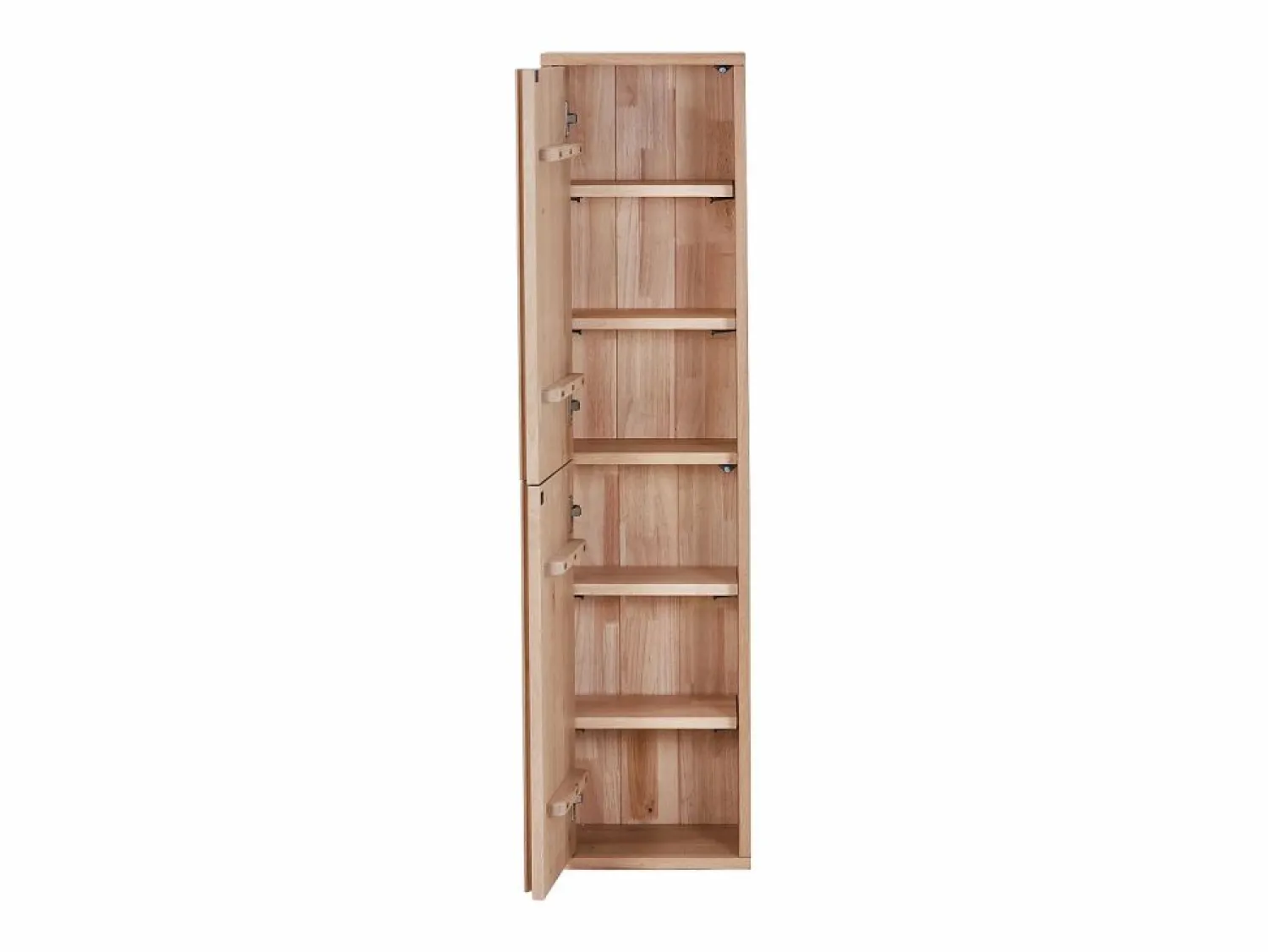 Clearance Columna de baño suspendida de roble macizo - Natural claro - H140 cm - SARLO Columna De Baño