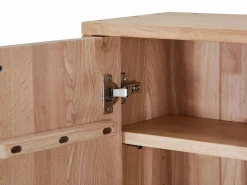 Clearance Columna de baño suspendida de roble macizo - Natural claro - H140 cm - SARLO Columna De Baño