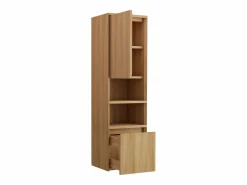New Columna de baño suspendida de teca con estantes - Alt.140 cm - KUPANG Columna De Baño