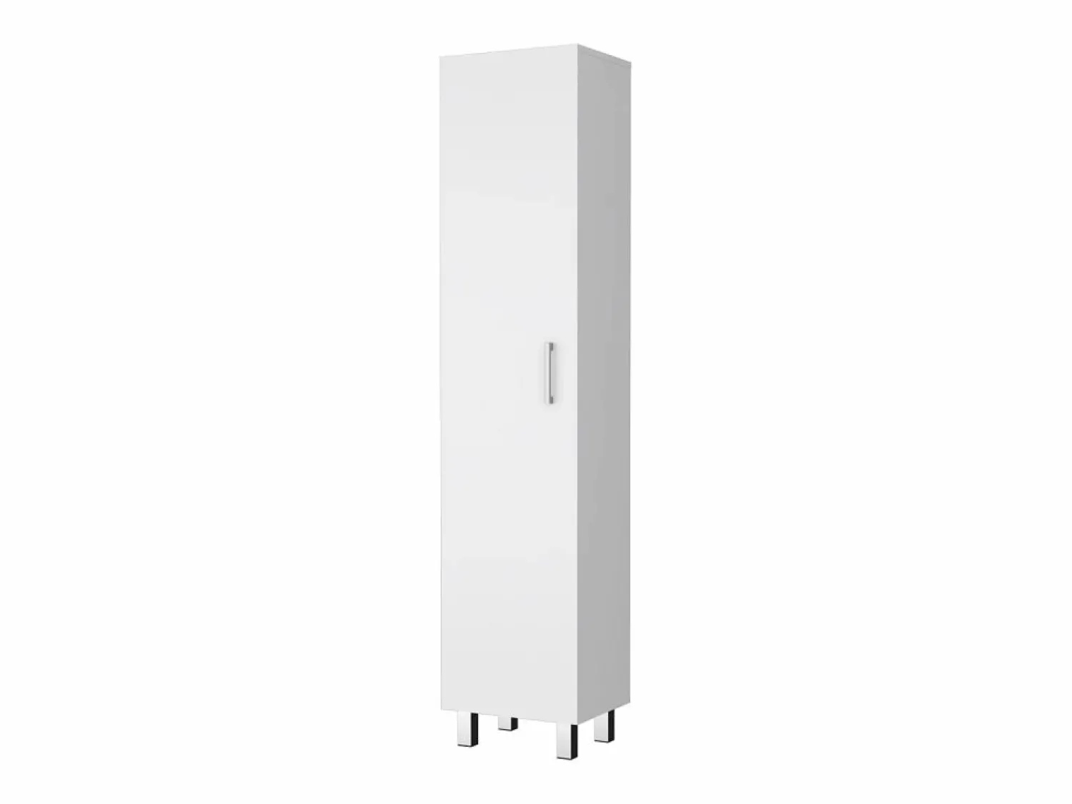 TuHome Columna de baño Vintro en melamina con 4 estantes y 1 puerta , , 180 cm X 40 cm X 31.3 cm
