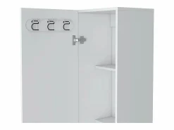 TuHome Columna de baño Vintro en melamina con 4 estantes y 1 puerta , , 180 cm X 40 cm X 31.3 cm