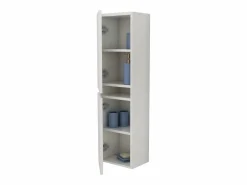 Sale Columna de cuarto de baño haaus Zed, suspendida, 2 puertas, brillo/, MDF, L 29 x A 22 x 104 cm Mueble De Pared Para Baño