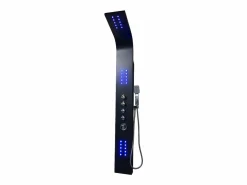 Outlet Columna de ducha hidromasaje negra con leds FELICITA Columna De Ducha