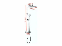 Outlet Columna de ducha monomando SALVIA Ø 25cm Cromado Columna De Ducha
