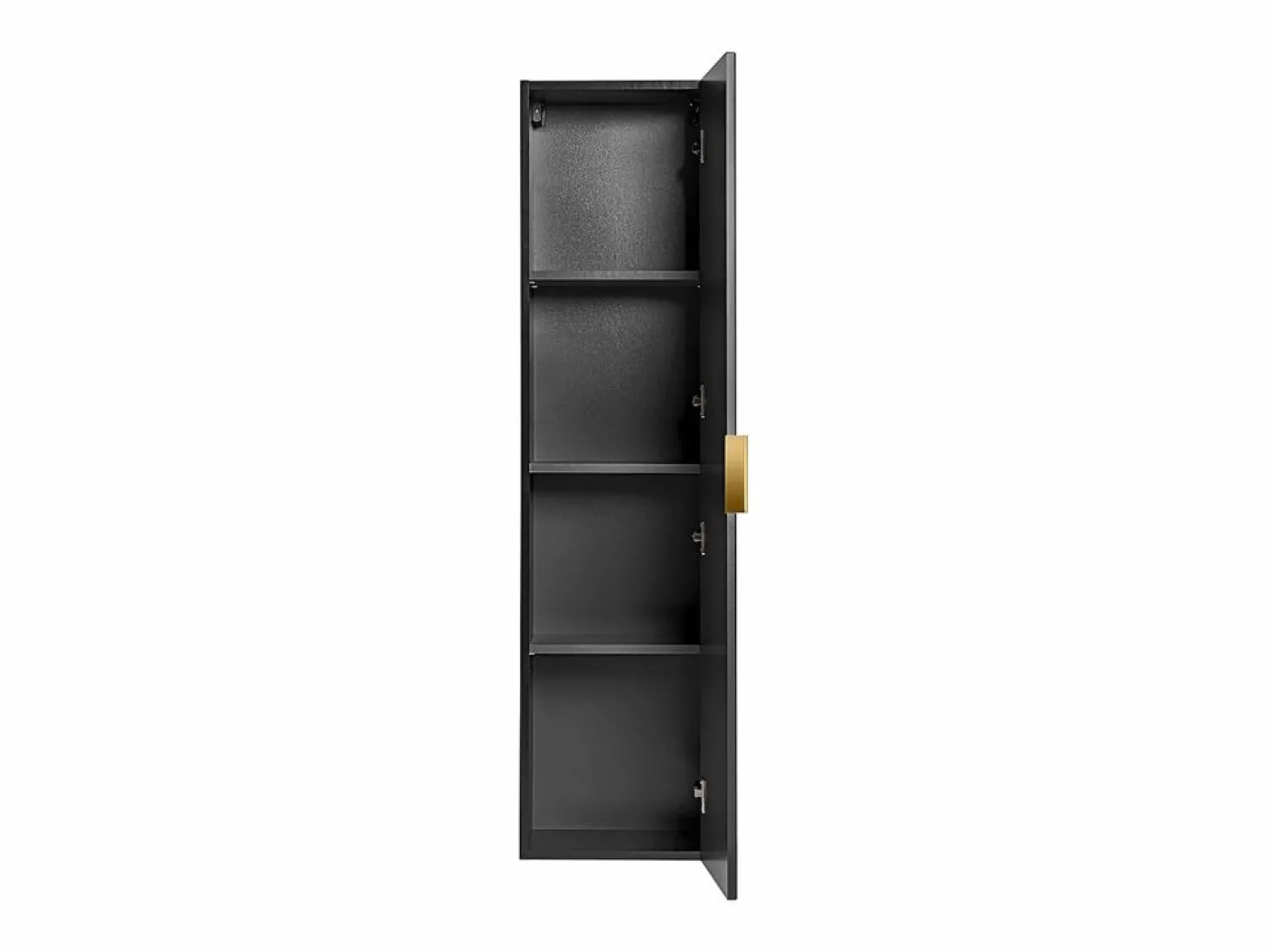 Petits-Meubles Columna de pared 1 puerta Adriel Negro