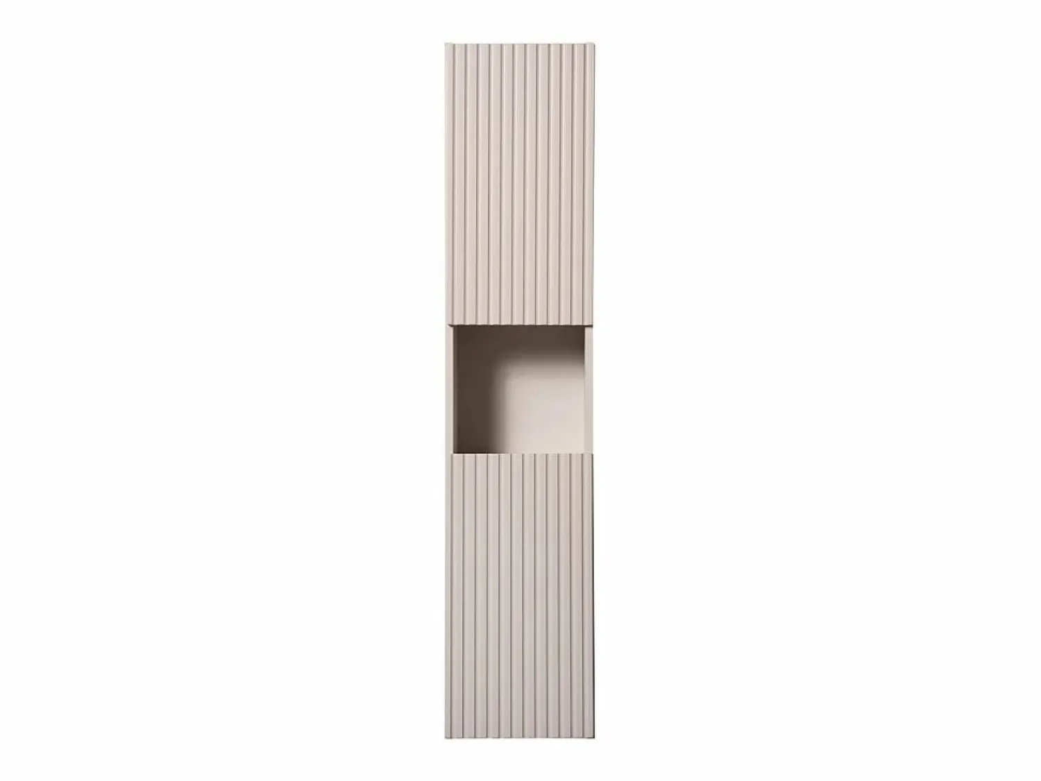Best Petits-Meubles Columna de pared 2 puertas 1 compartimiento Riva Cachemira y Madera Beige