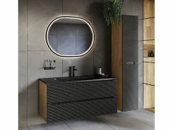 Best Columna de pared 2 puertas Elora y madera Columna De Baño