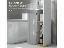 Online Basic Columna portarrollos Siena Kleankin con puerta 80x20x20 cm Blanco