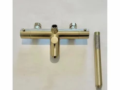 Online Essebagno Columna termostática para bañera y ducha Luisa II 250 oro cepillado Dorado