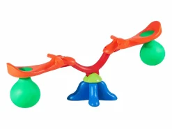 New Columpio Balancín SucceBuy, Capacidad de Carga de 24,9 kg por Asiento, Equipo de Juego Exterior Rebotador, para 2 Niños de 3 Años en Adelante Multicolor
