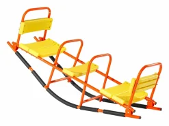 Best Columpio Balancín SucceBuy, Capacidad de Carga 90,7 kg, con Asas, Asientos Amplios con Respaldo, para Césped, Jardín, para 2 Niños de 3 Años en Adelante Columpio
