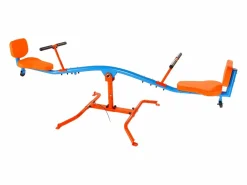 Online Columpio Balancín SucceBuy, Capacidad de Carga 136 kg, con Cómodas Asas, Asientos con Respaldo, Rotación de 360°, para 2 Niños de 3 Años en Adelante Columpio