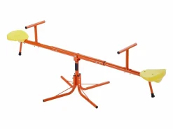 Discount Columpio de Balancín SucceBuy para Niños, Capacidad 45,4 kg por Asiento, Equipado con Asas Ergonométricas, Patas de Soporte de 4 Ramas, Rotación 360°