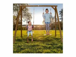 Best Axi Columpio de madera Columpio doble Marru00f3n