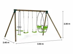 Habitat et jardin Columpio de madera 