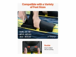 New Combo Esquí Náutico SucceBuy, 116,8 cm para Adultos con Fijaciones Ajustables X-7 Deportes Náuticos