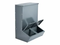 New Comedero para Cerdos SucceBuy, 130 L, Puerta Doble de Metal que Puede Acoger Hasta 8 Cerdos Comida Para Animales De Compañía