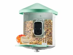Comederos para Aves Inteligente SucceBuy con Cámara, 2K HD, Especies IA, Alimentado por Energía Solar