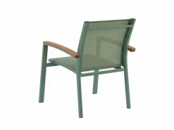 MYLIA Comedor de jardín aluminio mesa extensible 180/240 y 6 sillones - - NAURU