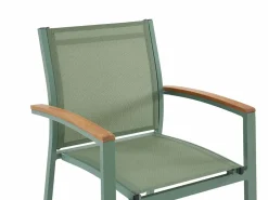 MYLIA Comedor de jardín aluminio mesa extensible 180/240 y 6 sillones - - NAURU