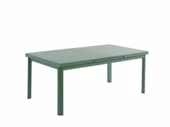 MYLIA Comedor de jardín aluminio mesa extensible 180/240 y 6 sillones - - NAURU