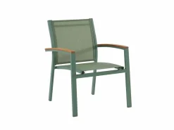 MYLIA Comedor de jardín aluminio mesa extensible 180/240 y 6 sillones - - NAURU