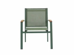 MYLIA Comedor de jardín aluminio mesa extensible 180/240 y 6 sillones - - NAURU