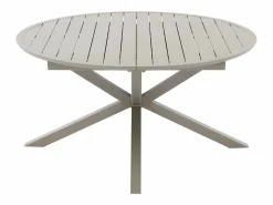 Online Comedor de jardín de aluminio: una mesa redonda extensible L.150/200 cm y 6 sillones apilables - - VELYRA de Comedores De Jardín