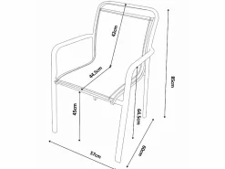 Online Comedor de jardín de aluminio: una mesa redonda extensible L.150/200 cm y 6 sillones apilables - - VELYRA de Comedores De Jardín