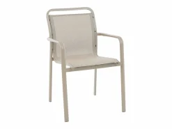 Best Comedor de jardín de aluminio: una mesa redonda extensible L.150/200 cm y 4 sillones apilables - - VELYRA de Comedores De Jardín