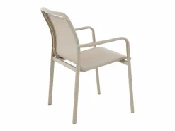 Best Comedor de jardín de aluminio: una mesa redonda extensible L.150/200 cm y 4 sillones apilables - - VELYRA de Comedores De Jardín