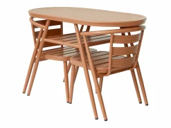 Hot Comedor de jardín de aluminio: Una mesa y 2 sillones - - ADEA de Comedores De Jardín