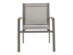 Online MYLIA Comedor de jardín de aluminio con mesa extensible 180/240 y 6 sillas - NAURU de Topo