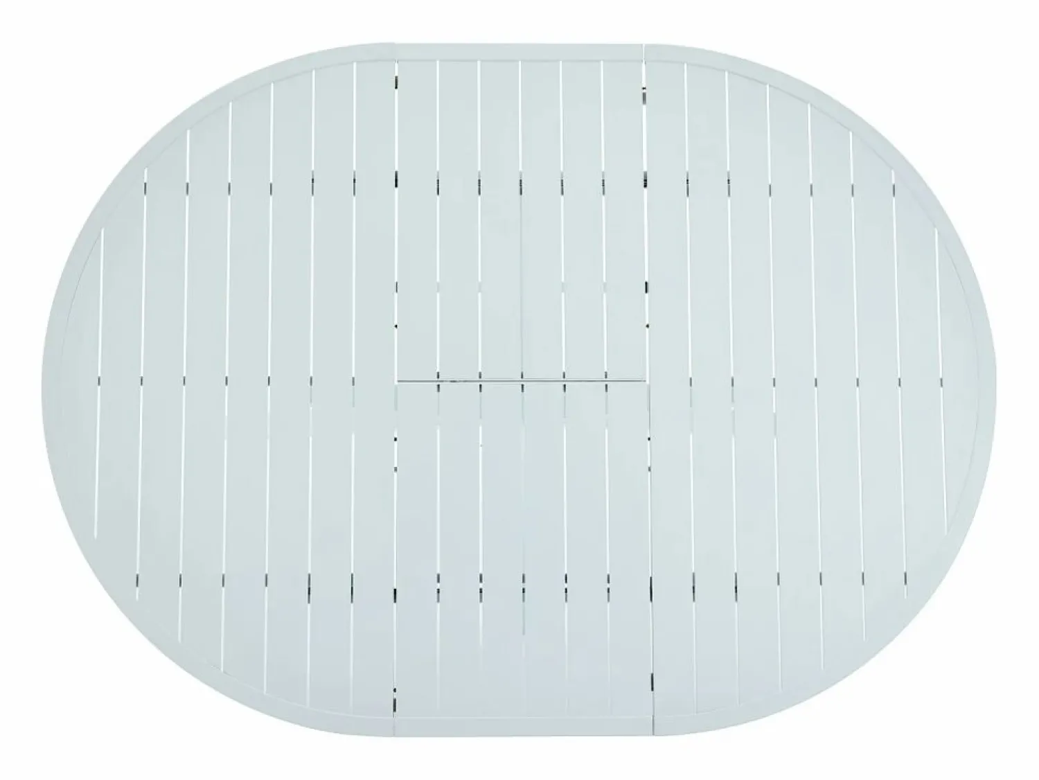New MYLIA Comedor de jardín de aluminio: una mesa extensible + 4 sillas - YOHA de Blanco