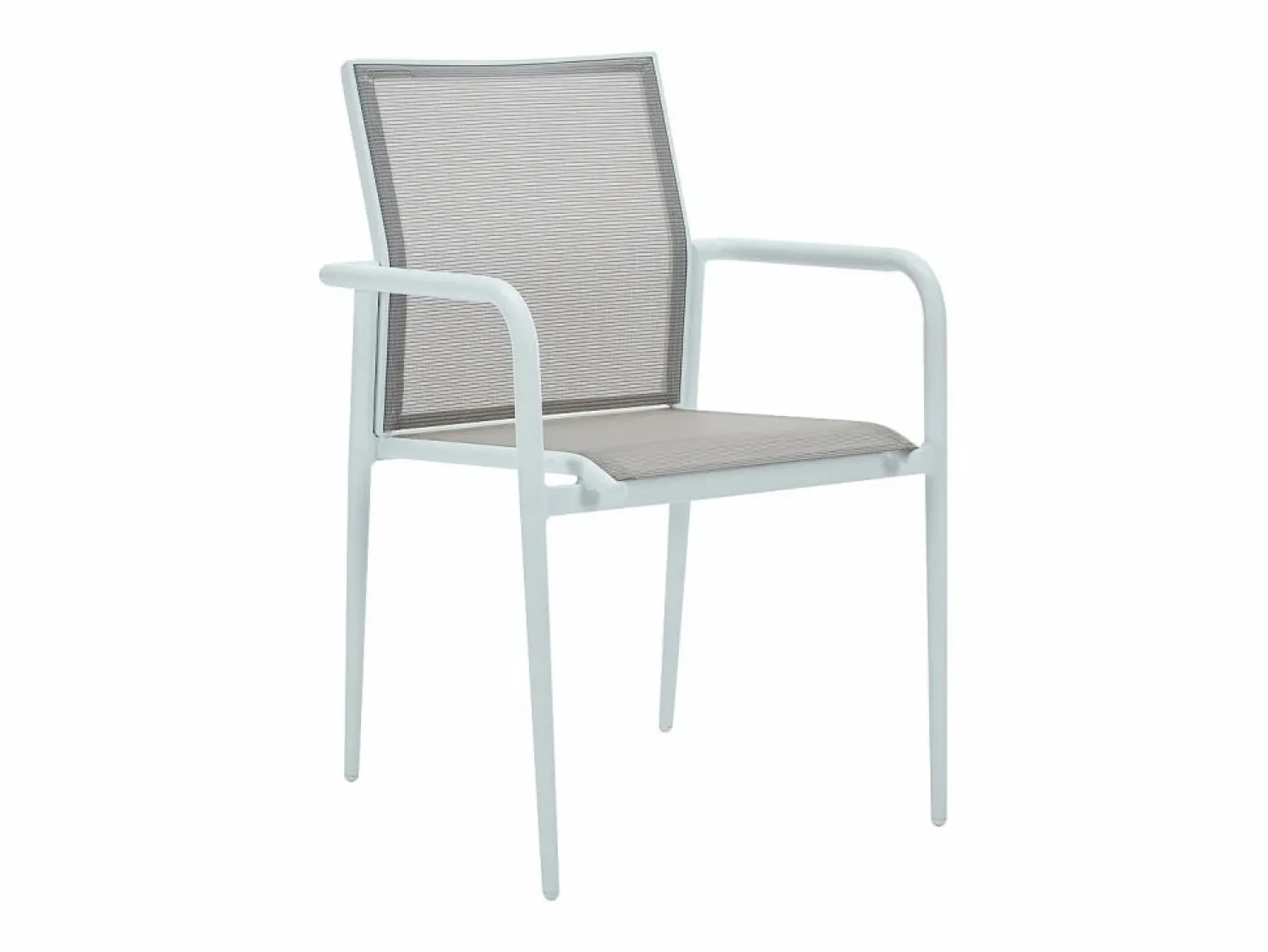 New MYLIA Comedor de jardín de aluminio: una mesa extensible + 4 sillas - YOHA de Blanco