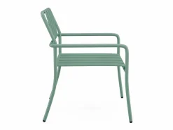 Discount Comedor de jardín de metal: 1 mesa de 160 cm y 6 sillas - - BIRMOS Comedores De Jardín
