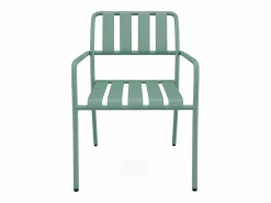 Discount Comedor de jardín de metal: 1 mesa de 160 cm y 6 sillas - - BIRMOS Comedores De Jardín