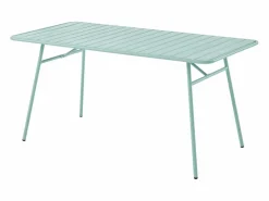 Discount Comedor de jardín de metal: 1 mesa de 160 cm y 6 sillas - - BIRMOS Comedores De Jardín